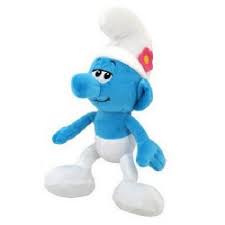 Smurfs Soft Cuddly Toy The Smurfs Baby Smurf Crawling - Blue