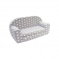 Sofa Bed - Grey with Polka Dots