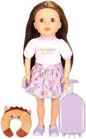 Soft-bodied girl doll –  Tatum Travel Set