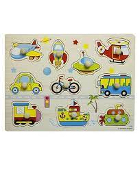 Transports Peg Puzzle - Big Size