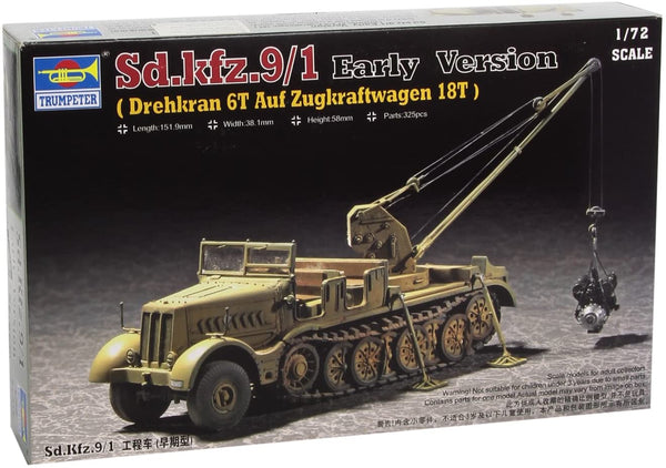 TRUCK-1/72 XY07253 DREHKRAN 6T AUF ZUGKRAFTWAGEN 18T (SD.KFZ.9/1 EARLY VERSION)