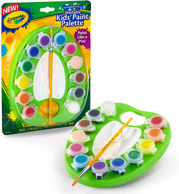 Washable Kids' Paint Pots Palette Set