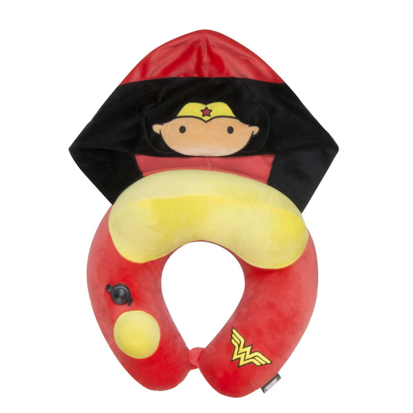 Wellitech Ridaz Inflatable Neck Cushion With Hood Wonder Woman - 29 cm